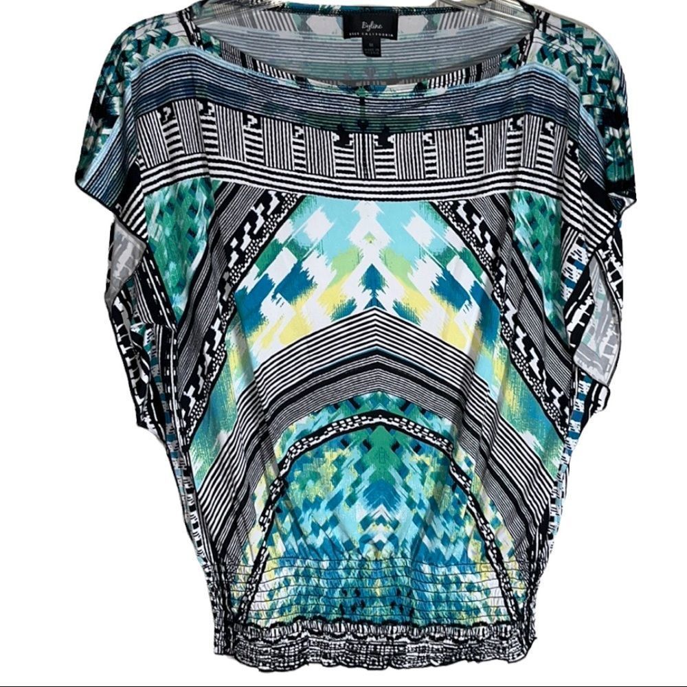 Byline Byer California Geometric Print Blouse